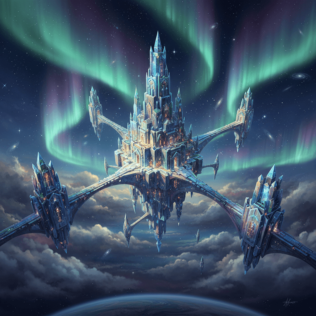 Crystal Palace in the Aurora